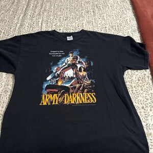 Vintage Army of Darkness movie promo size XL Black graphic tee